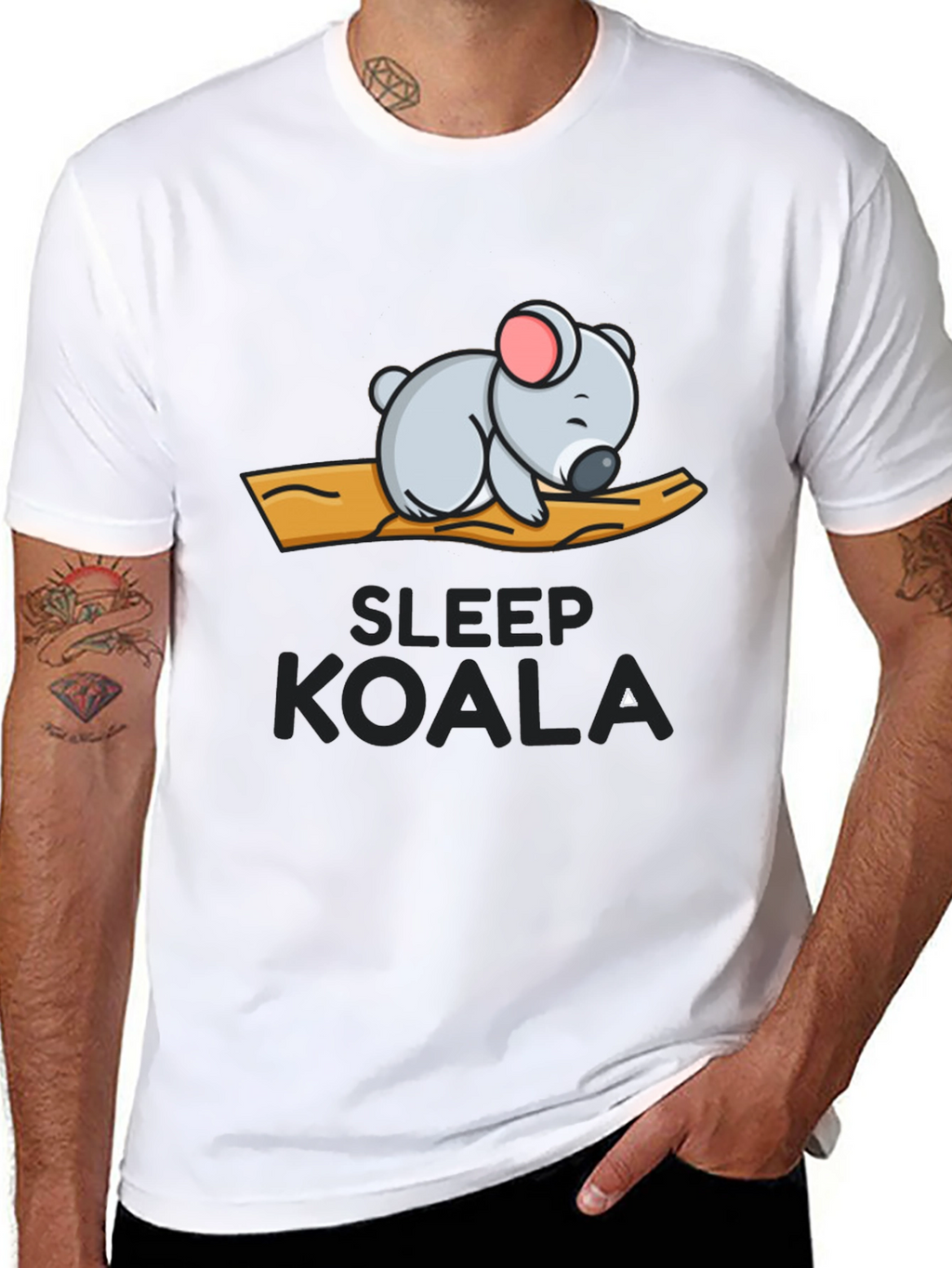 Sleepy Koala Graphic T-Shirt