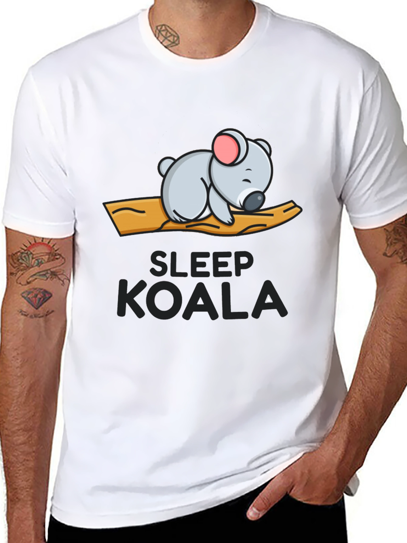 Sleepy Koala Graphic T-Shirt