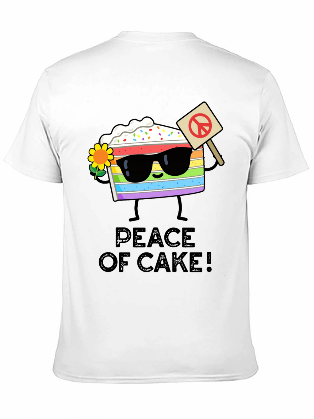 Peace of Cake Graphic T-Shirt - Unisex Cotton Tee
