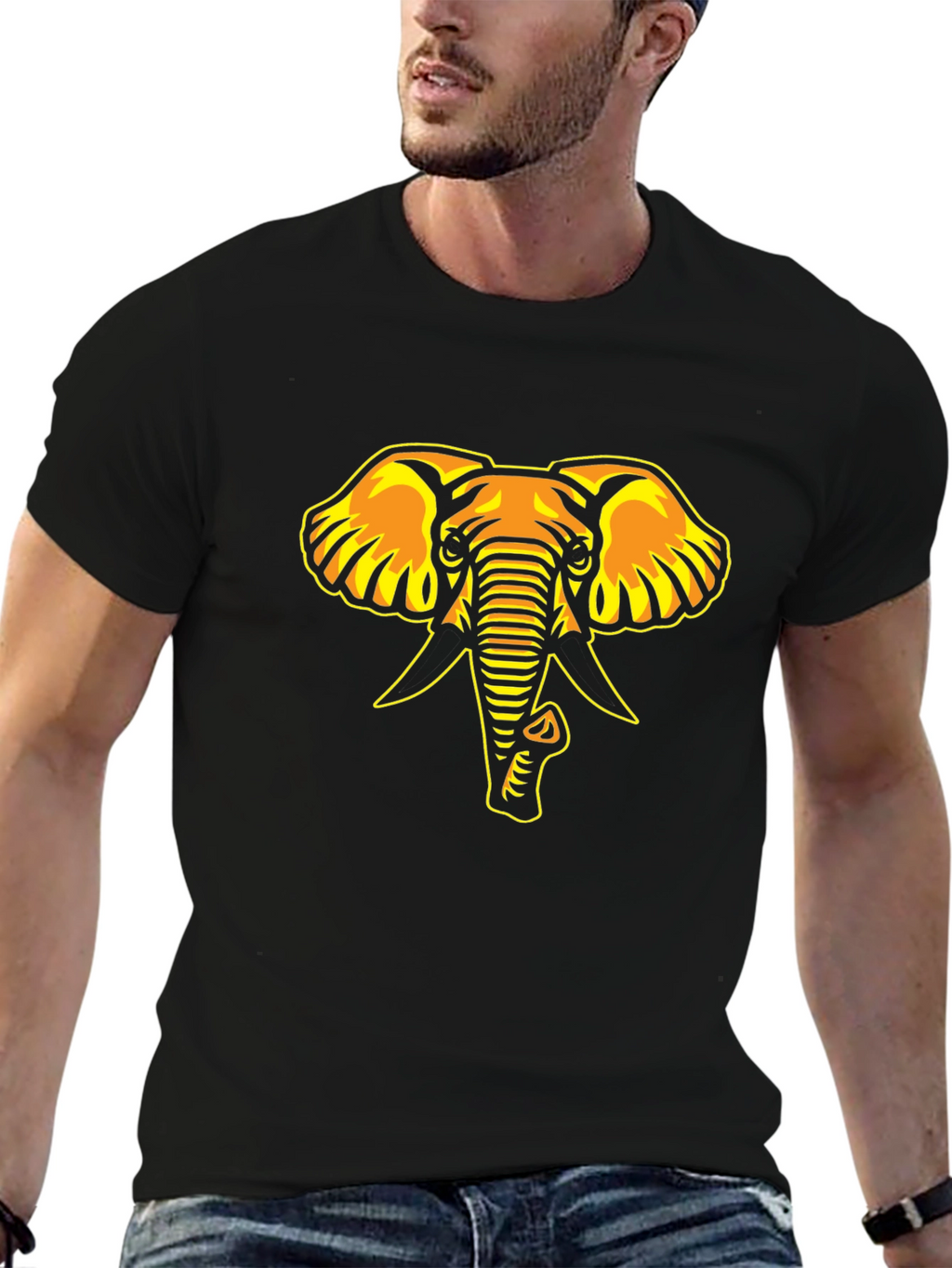 Black Elephant Graphic Tee