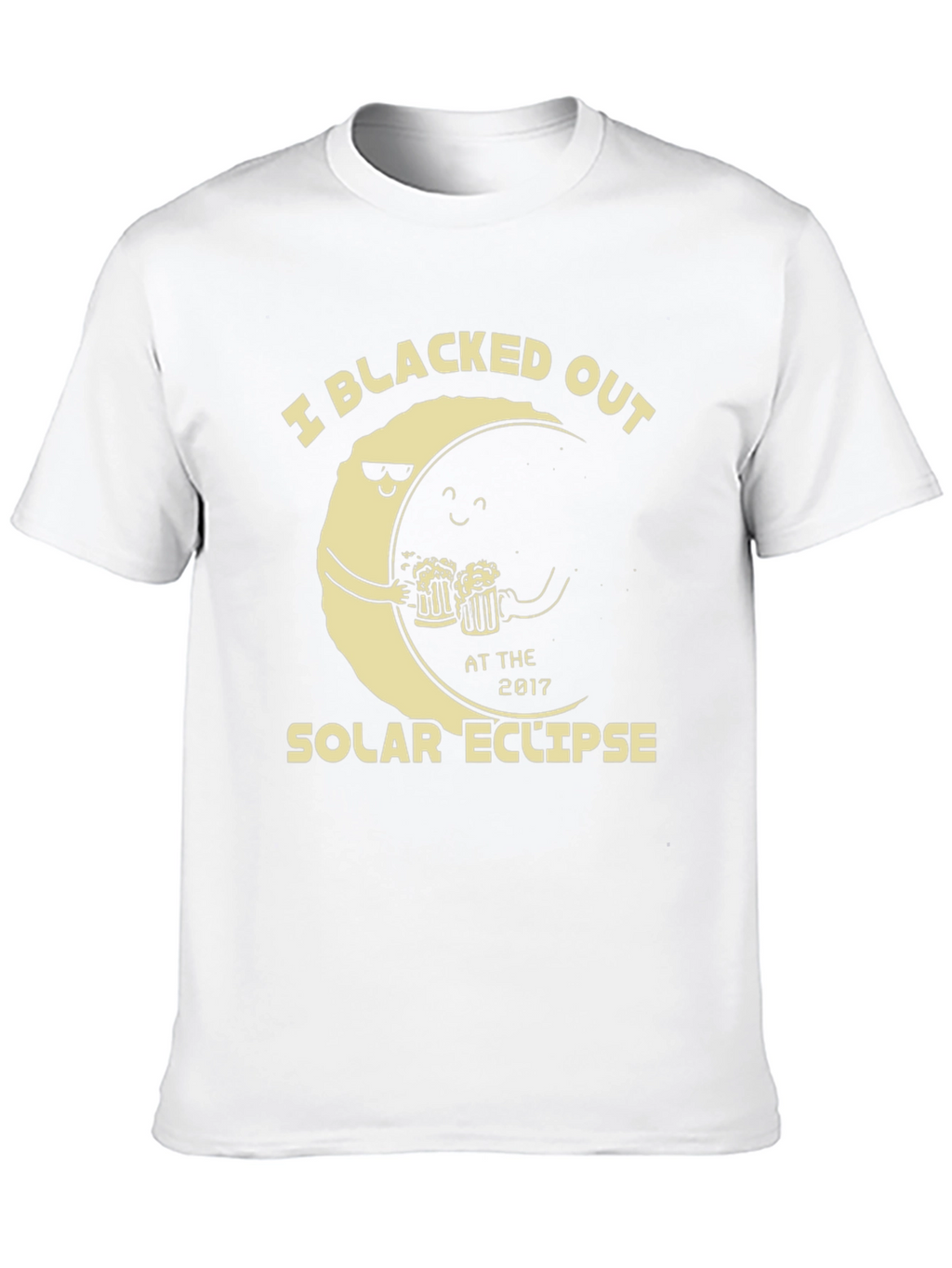 Blacked Out Solar Eclipse T-Shirt Funny Drinking Tee