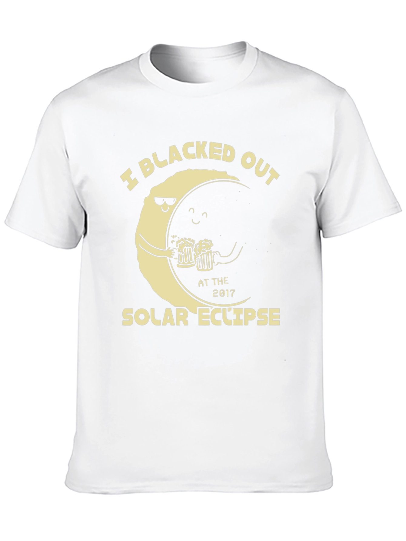 Blacked Out Solar Eclipse T-Shirt Funny Drinking Tee