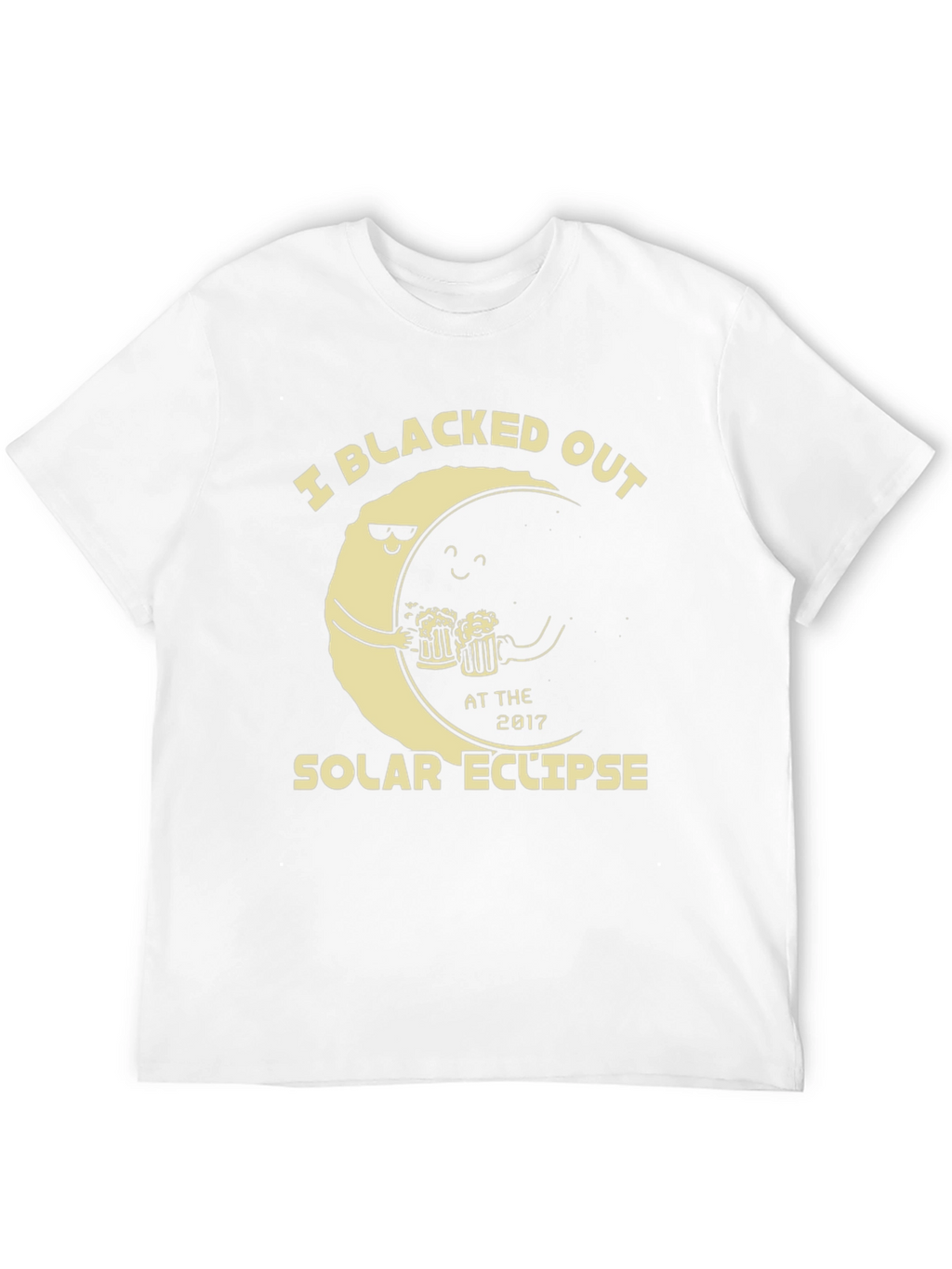 Blacked Out Solar Eclipse T-Shirt Funny Drinking Tee