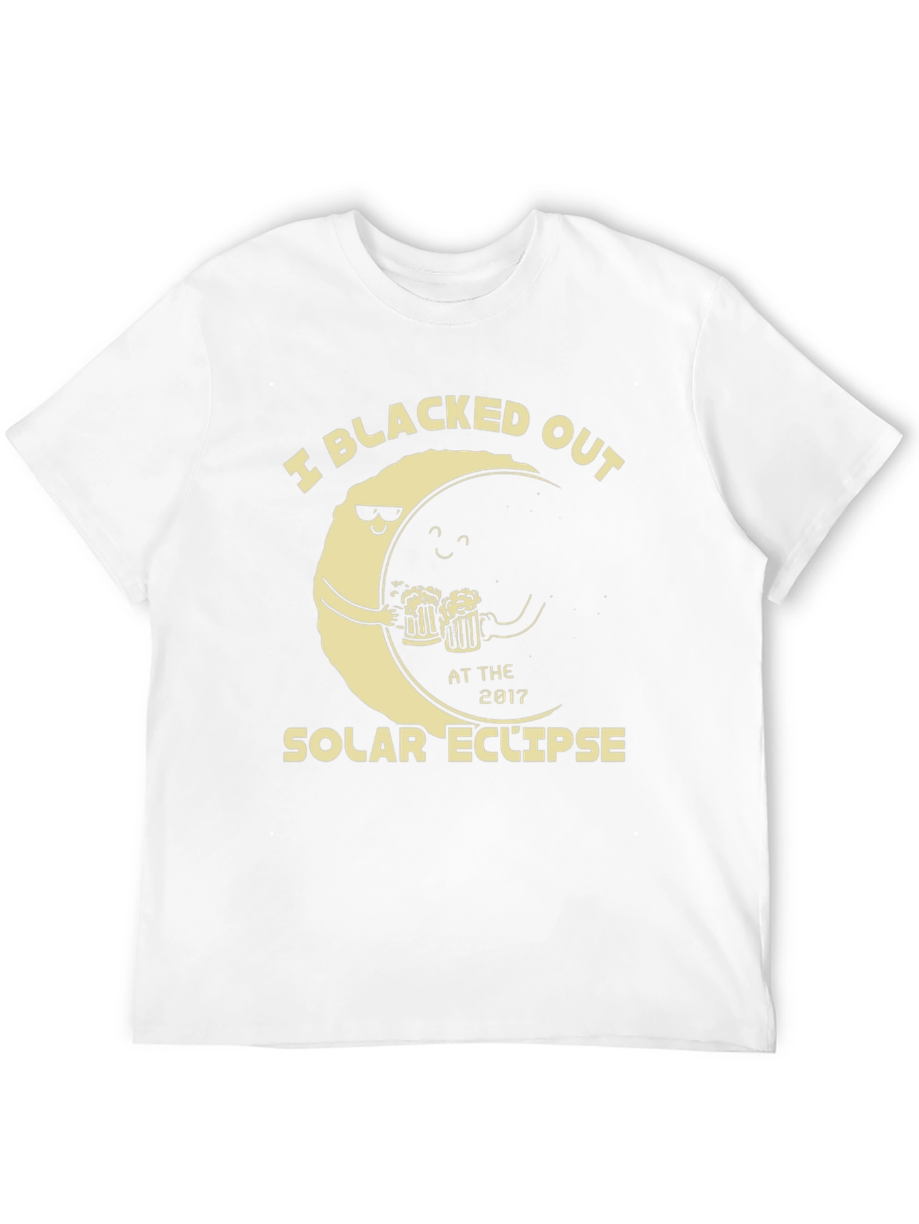 Blacked Out Solar Eclipse T-Shirt Funny Drinking Tee