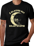 Blacked Out Solar Eclipse T-Shirt Funny Drinking Tee