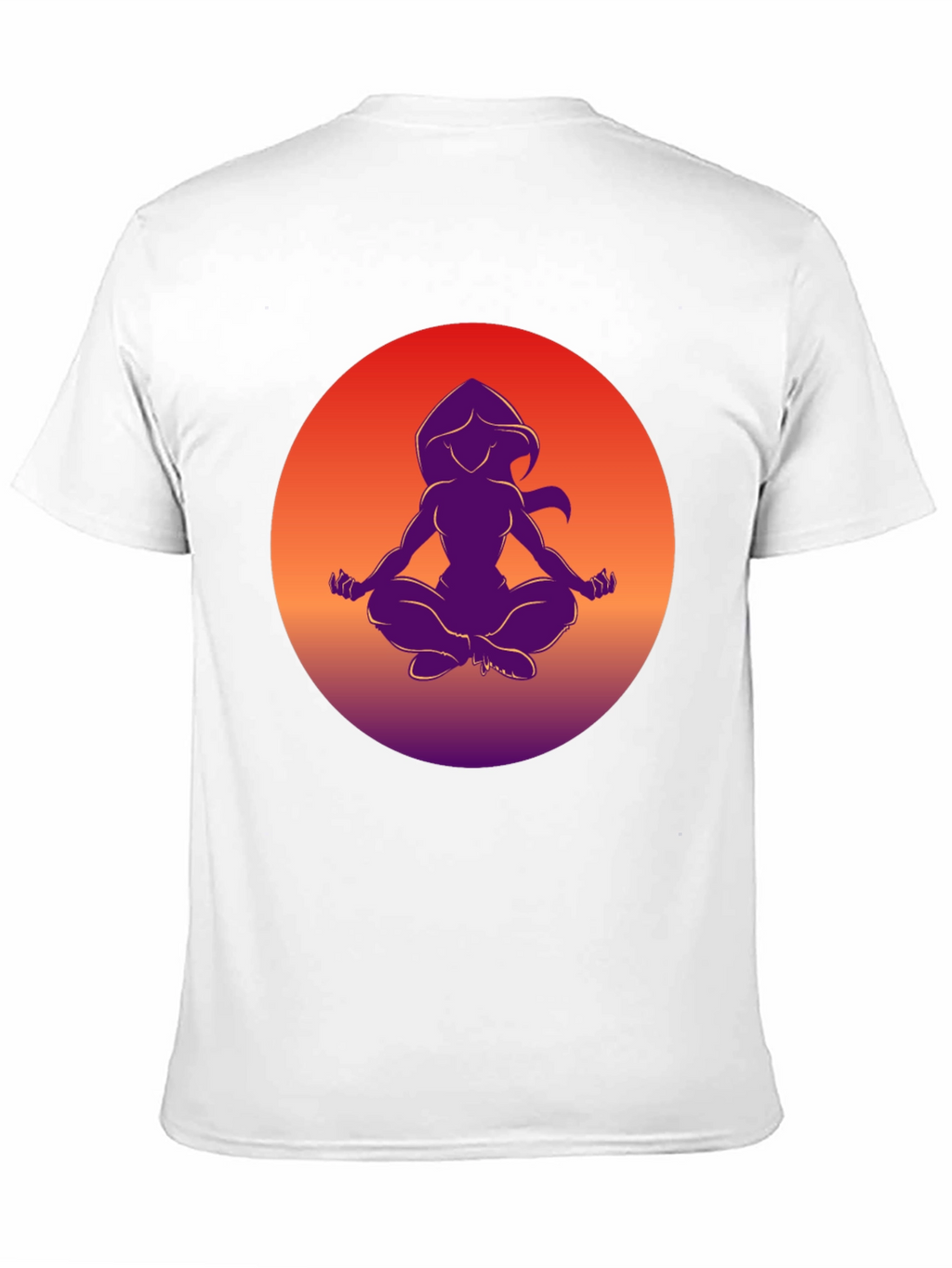 Zen Silhouette T-Shirt - Meditating Design