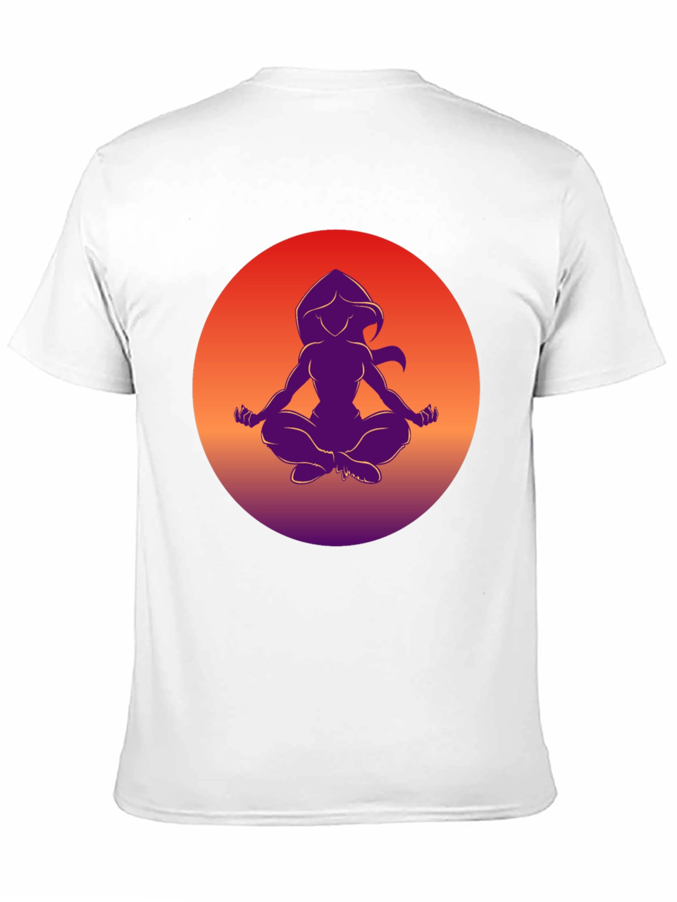 Zen Silhouette T-Shirt - Meditating Design