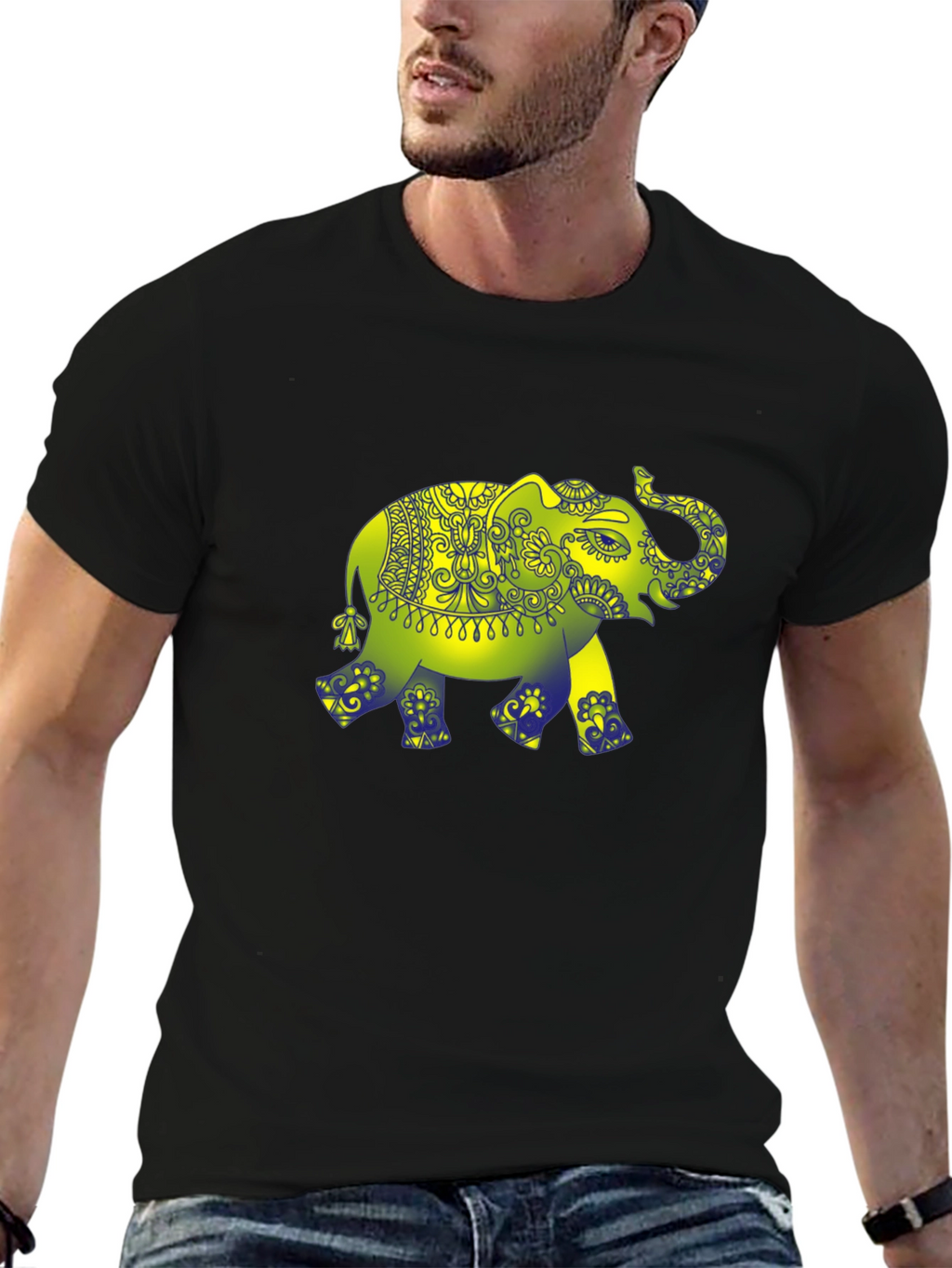 Elephant Graphic Print T-Shirt