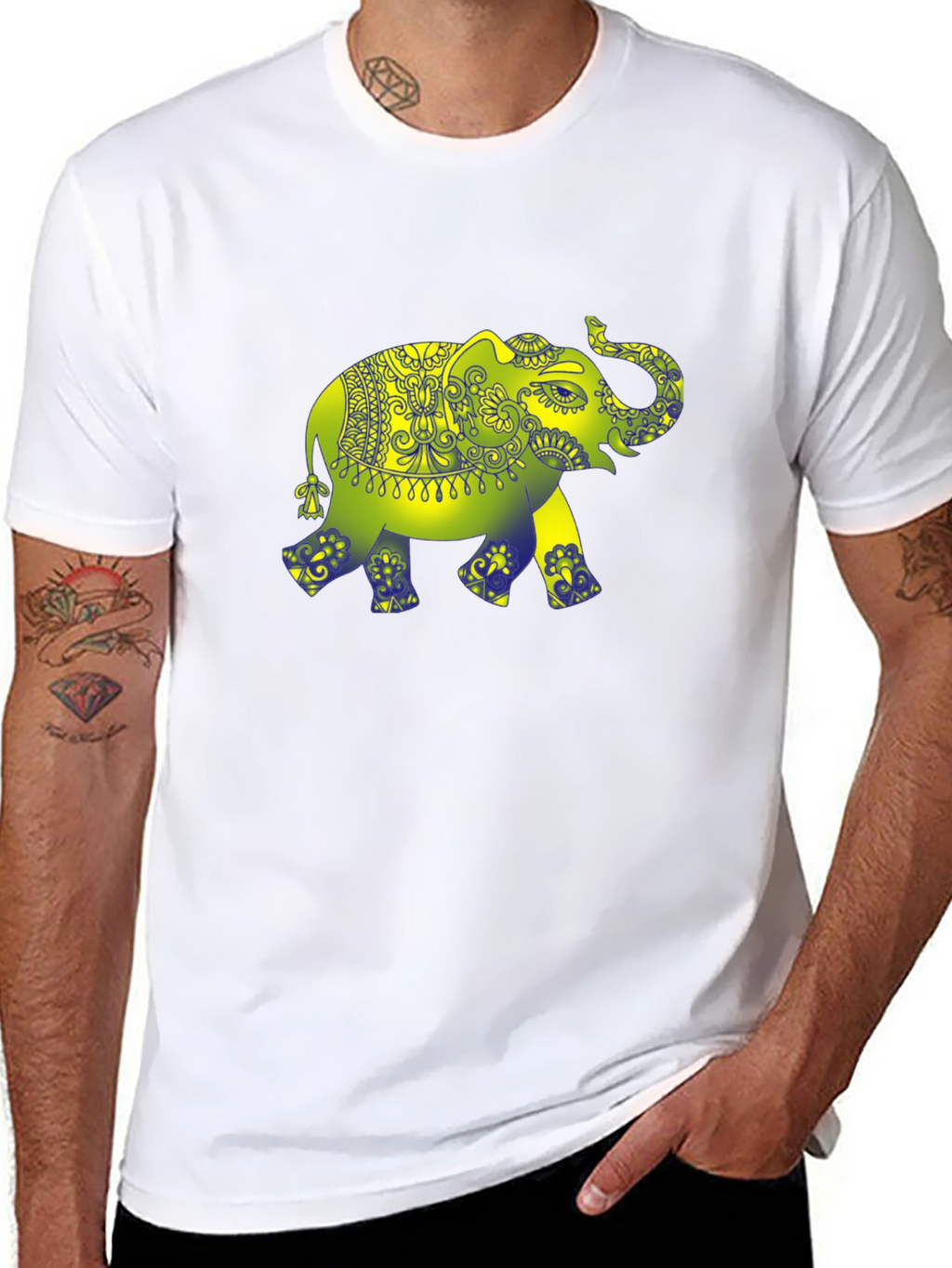 Elephant Graphic Print T-Shirt