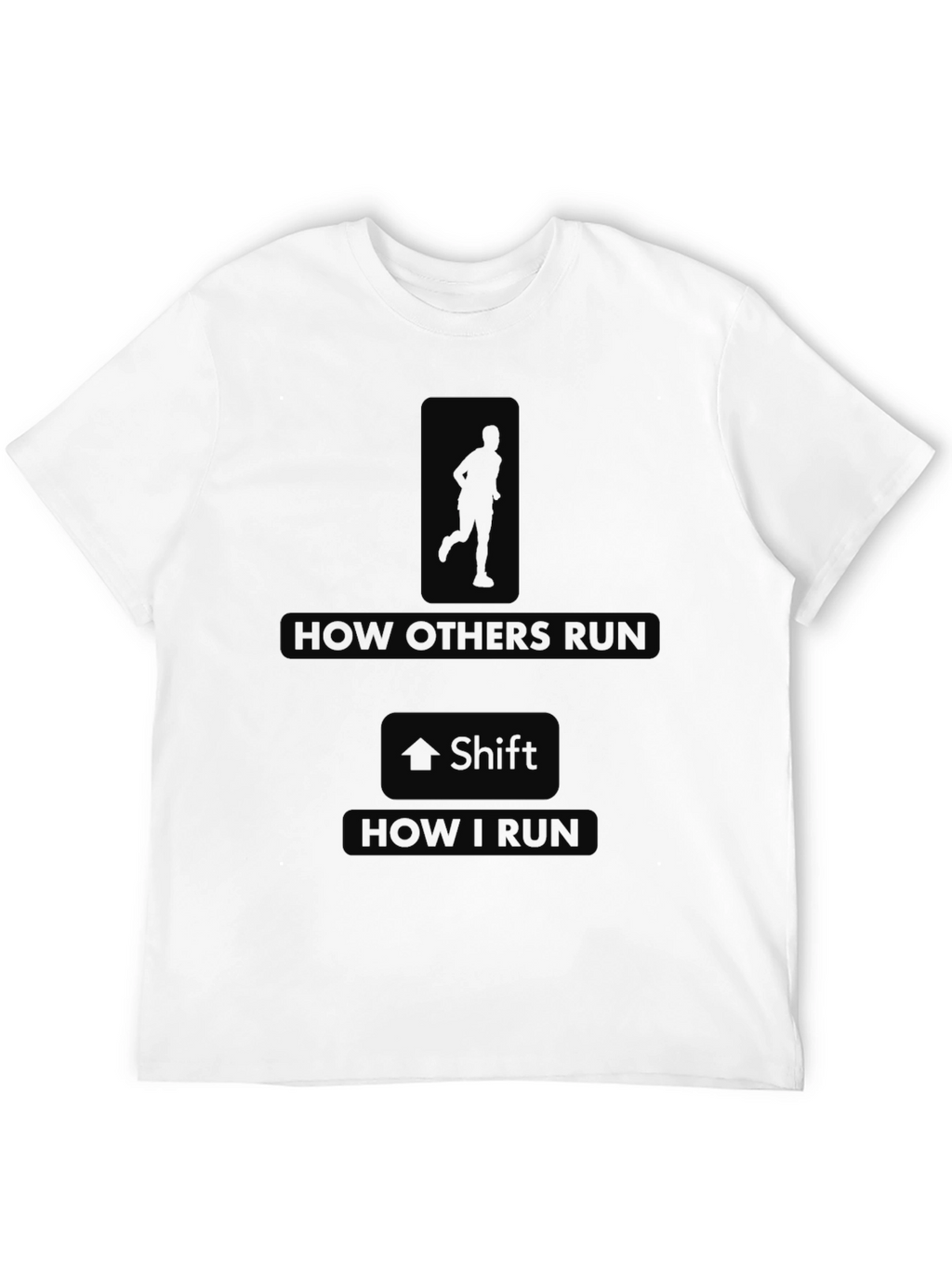 Funny Running T-Shirt - How I Run Design