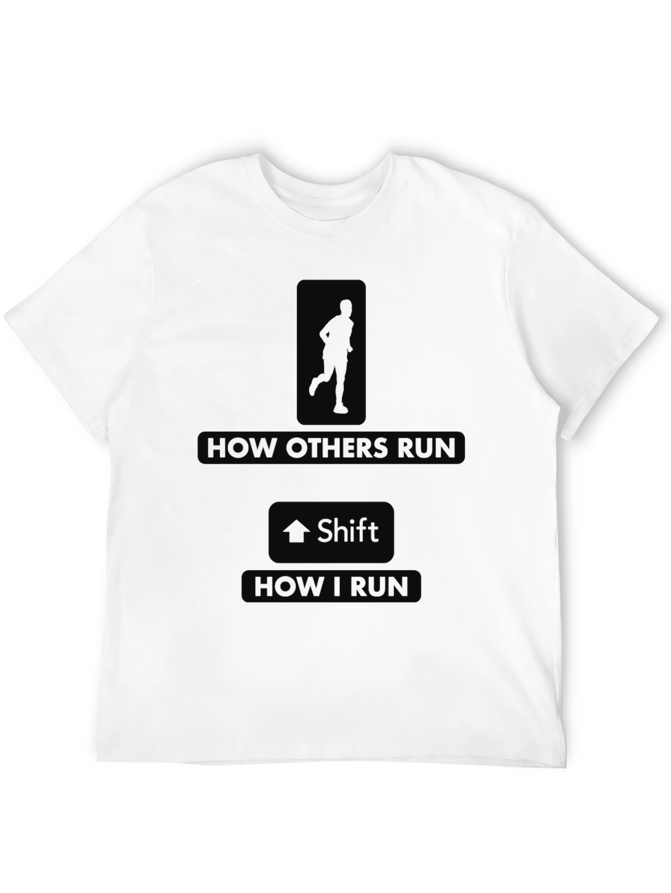 Funny Running T-Shirt - How I Run Design