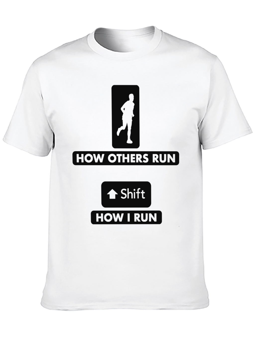 Funny Running T-Shirt - How I Run Design
