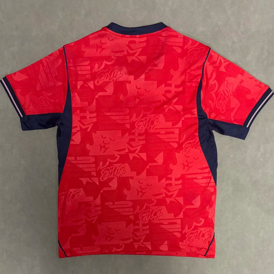 2026/27 England Away Red Fans Soccer Jersey Back