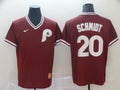 Men's Philadelphia Phillies Mike Schmidt #20 Red Replica Player Jerseys