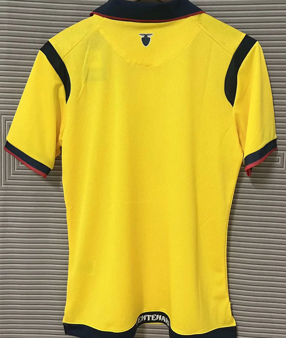 2025/26 Ecuador Home Yellow Fans Soccer Jersey Back
