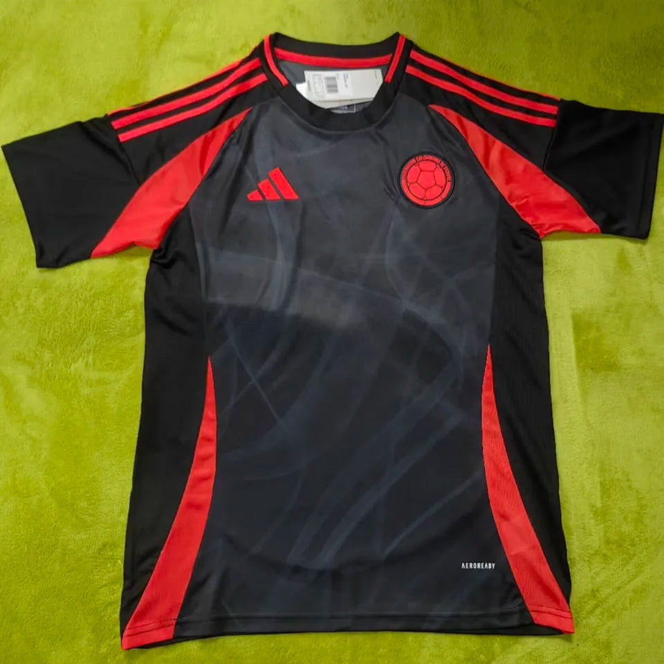 2024/25 Colombia Away Black Fans Soccer Jersey Front