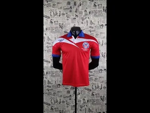 1998 Chile Home Red Retro Soccer Jersey Back