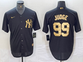 Men's New York Yankees Aaron Judge #99 Black Limited Player Jerseys