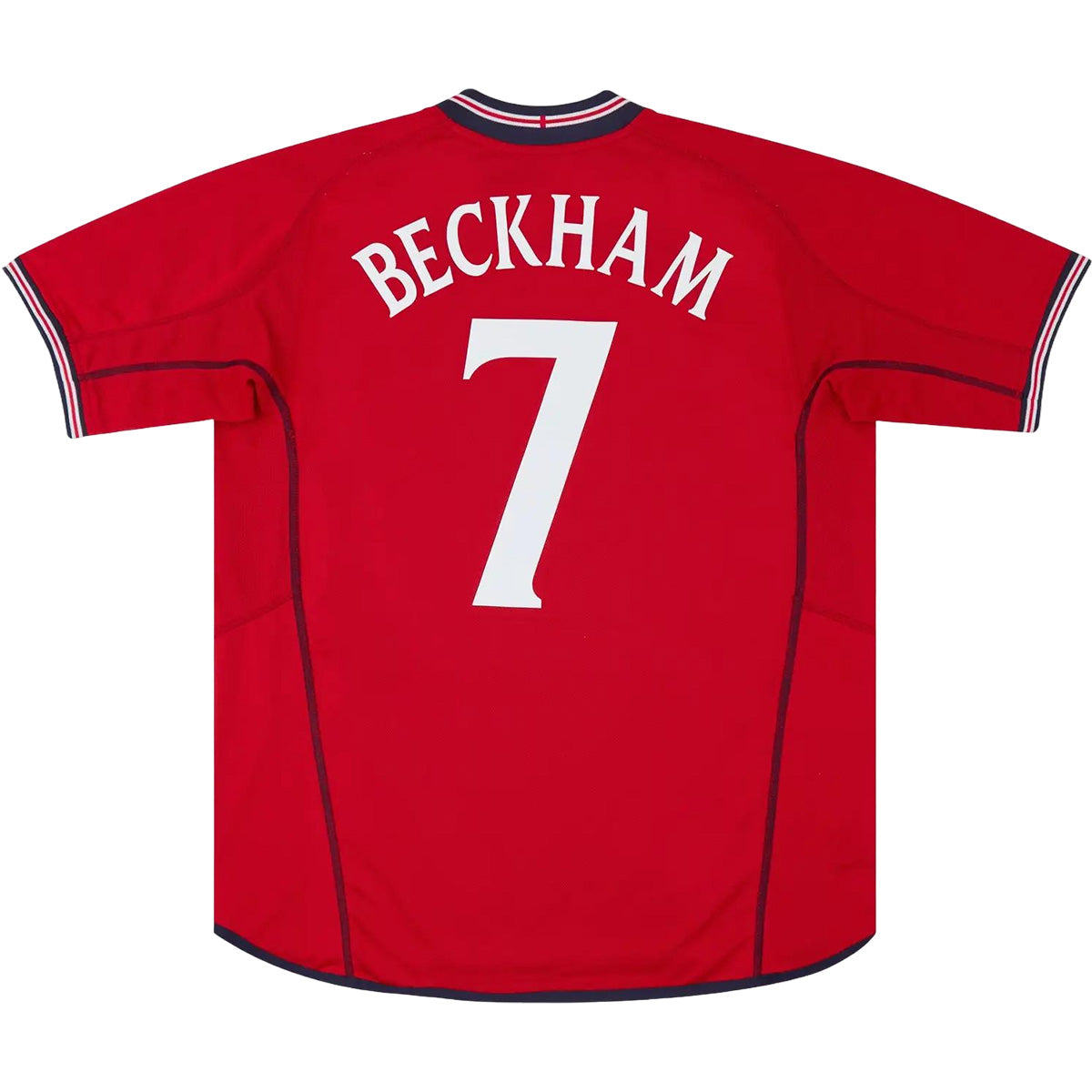 BECKHAM #7 Retro England Away Jersey World Cup 2002 Front