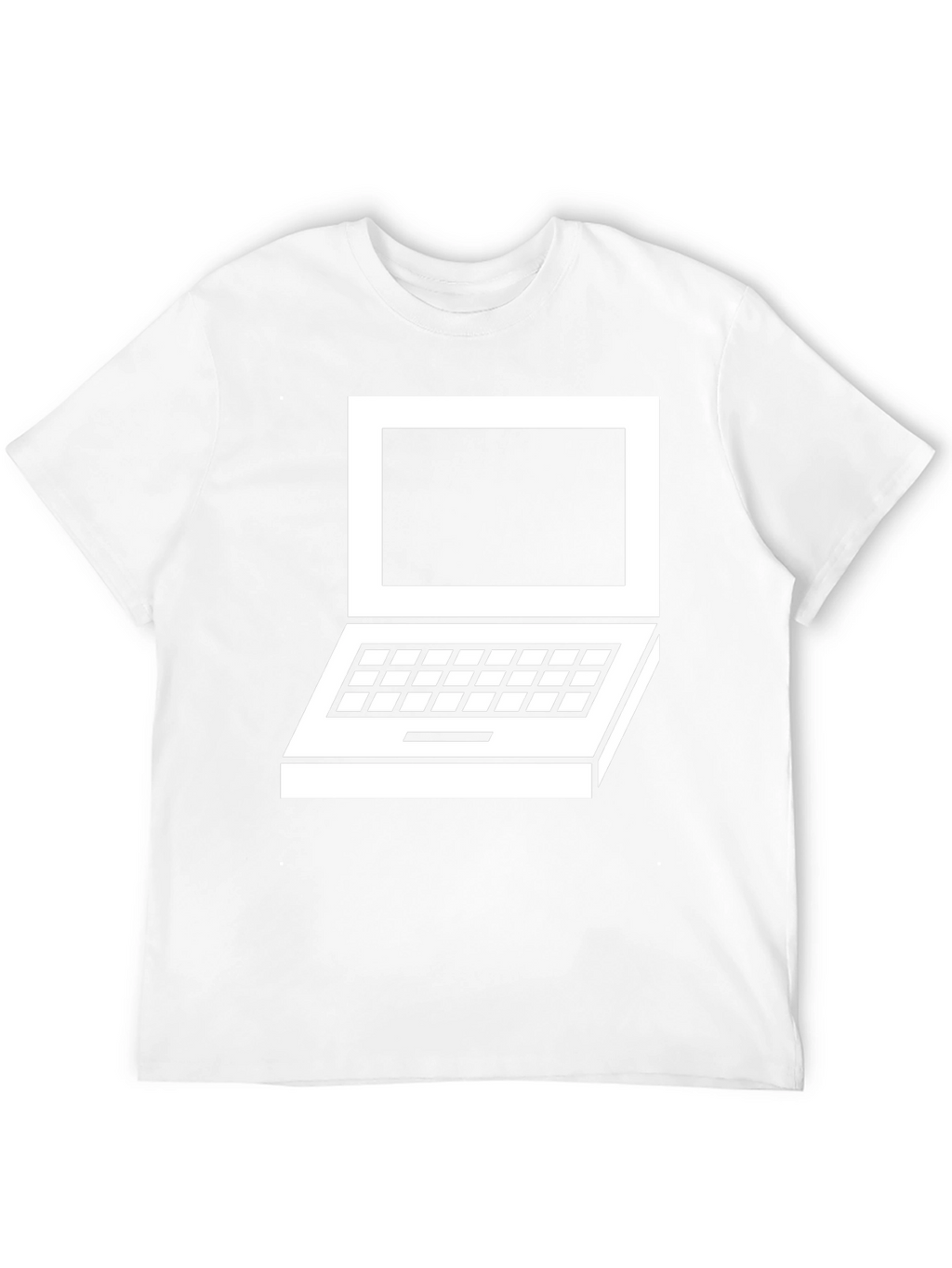 Retro Laptop Graphic Tee - Classic Design