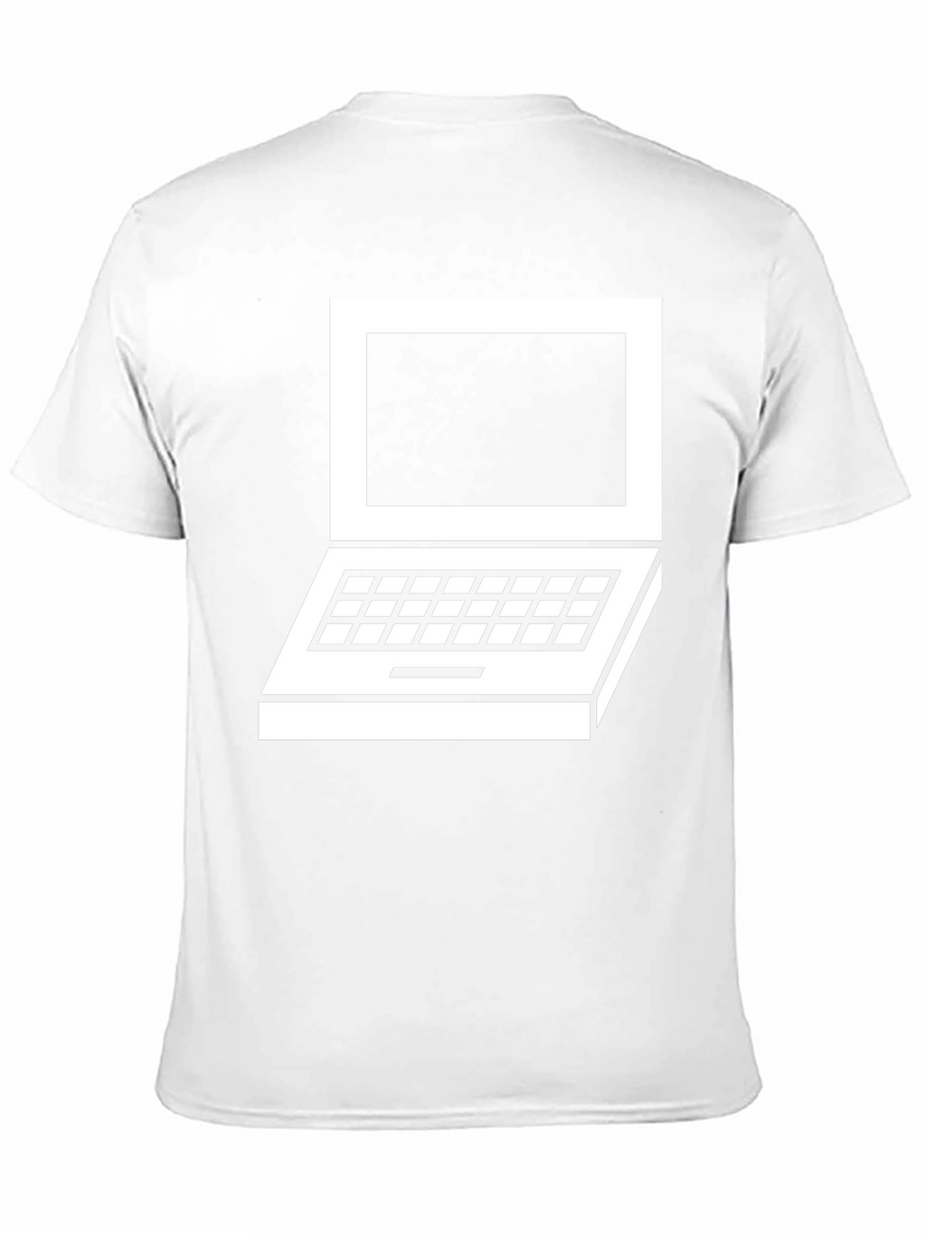 Retro Laptop Graphic Tee - Classic Design