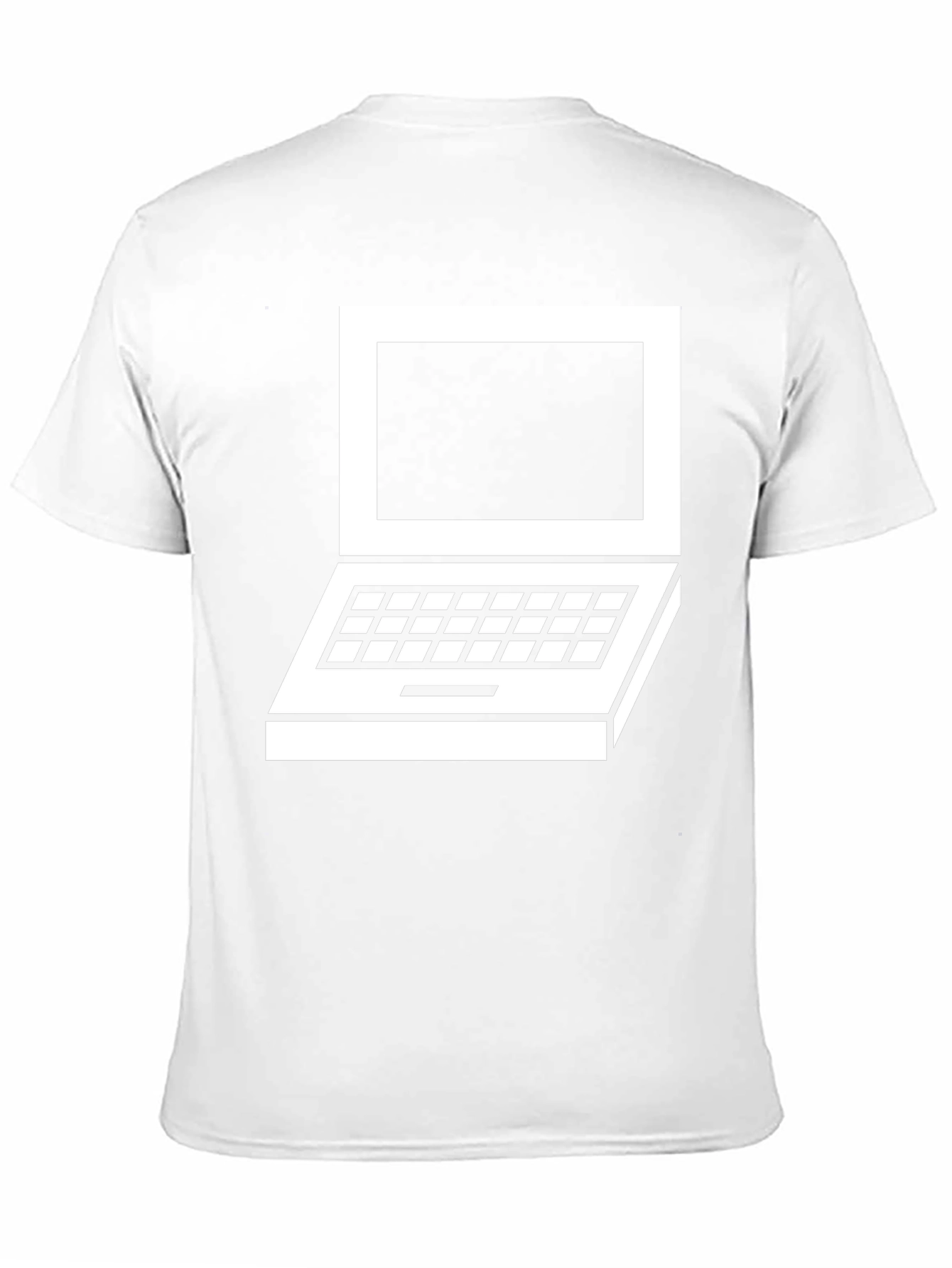 Retro Laptop Graphic Tee - Classic Design