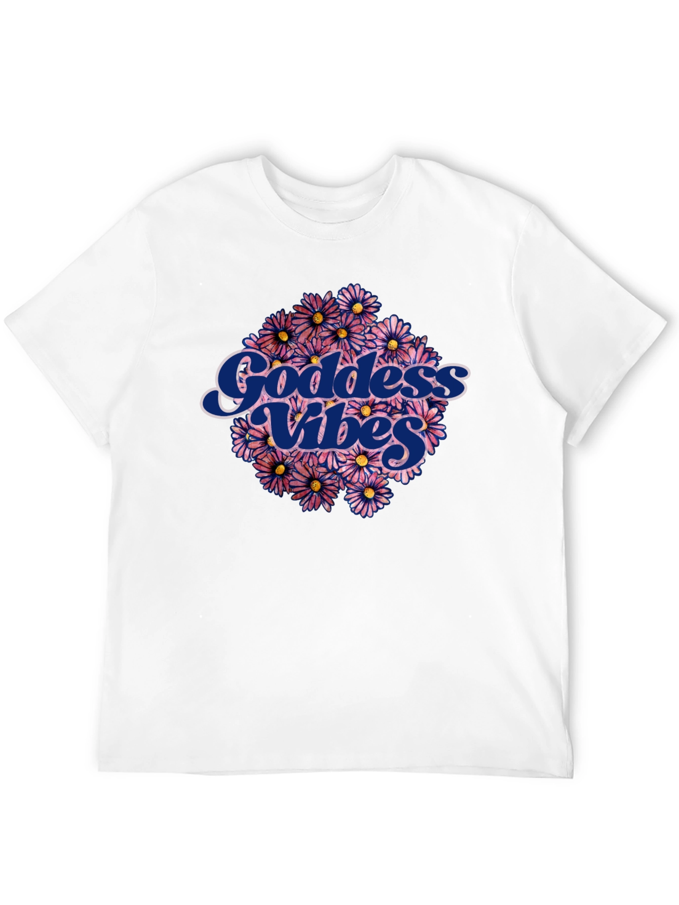 Goddess Vibes Graphic Tee - Floral Design