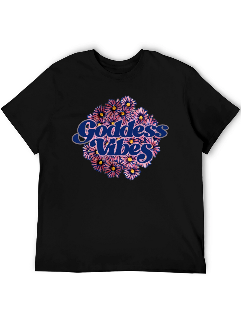 Goddess Vibes Graphic Tee - Floral Design