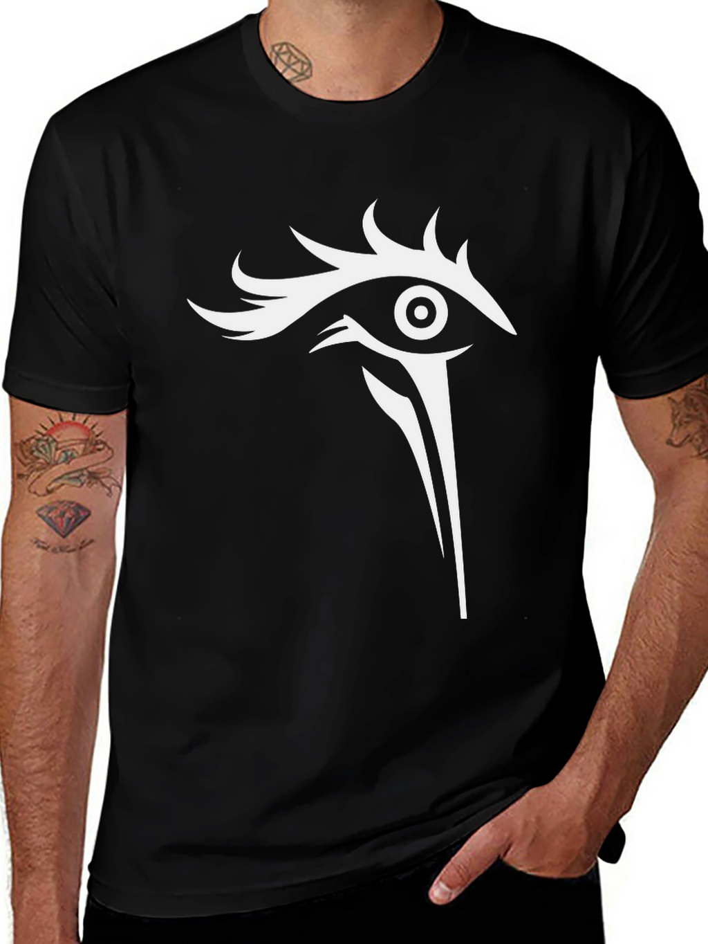 Eye Graphic Black Tee Shirt