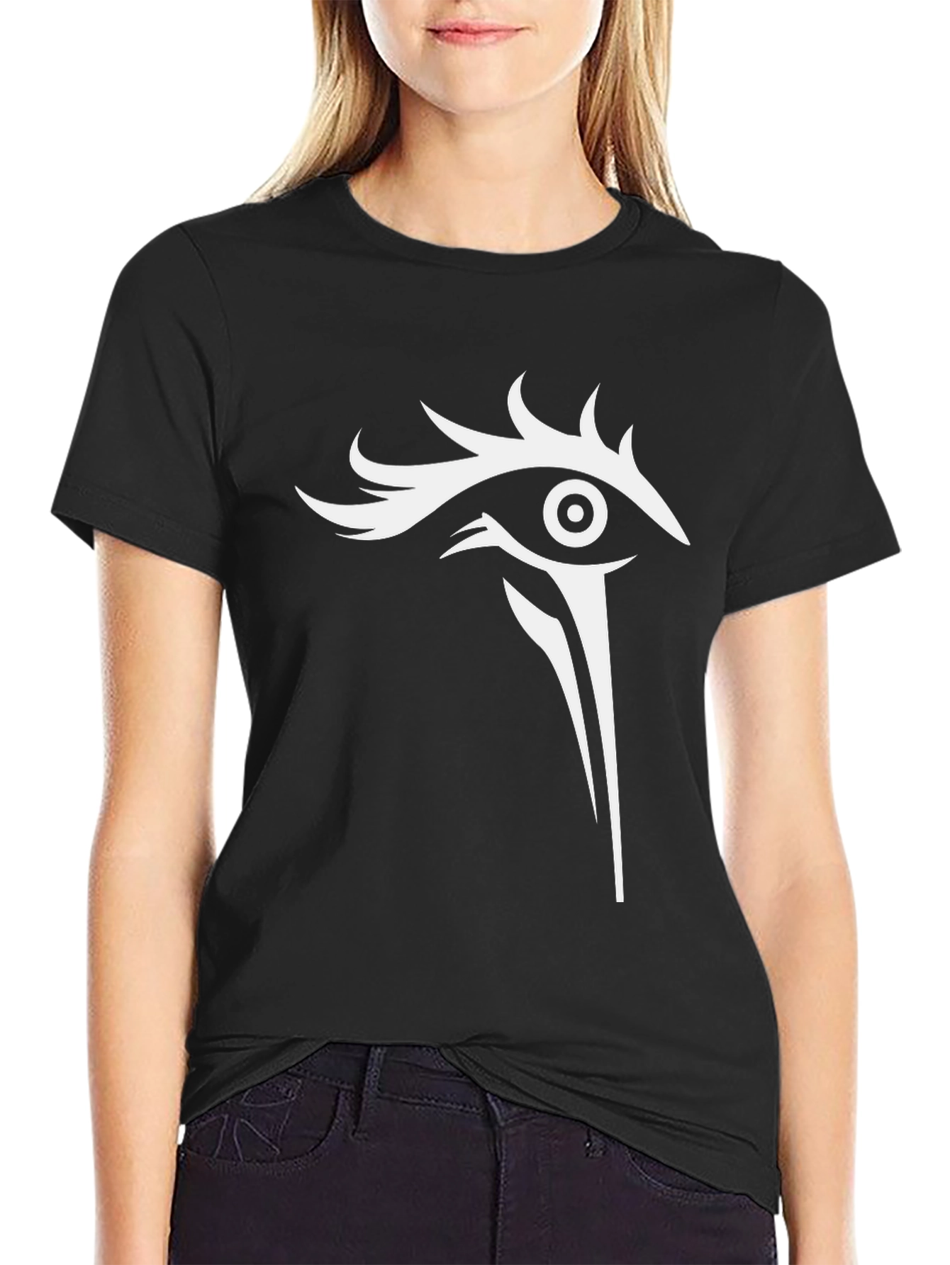 Eye Graphic Black Tee Shirt