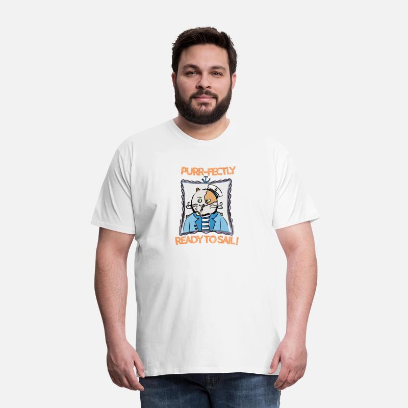 Cat Puns - Purrfectly Ready to Sail - Sailor Cat