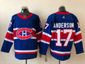 Men's Montreal Canadiens Josh Anderson #17 Blue Player Game Jerseys