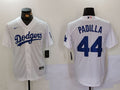 Men's Los Angeles Dodgers Vicente Padilla #44 White Replica Player Jerseys