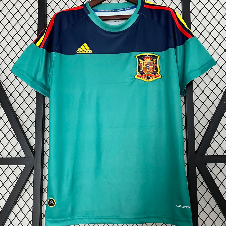 2010 Spain Goalkeeper Retro Soccer Jersey Front