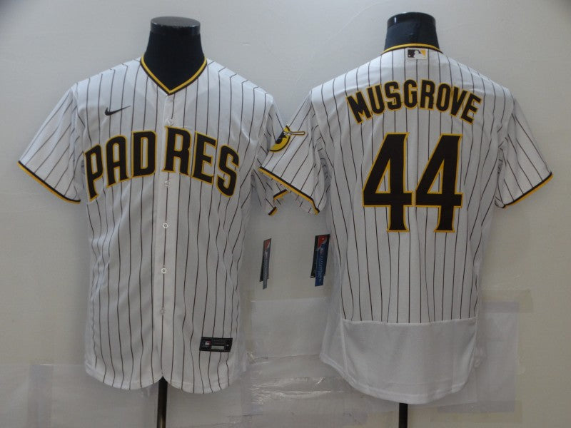 Men's San Diego Padres Joe Musgrove #44 White Stitched Jerseys