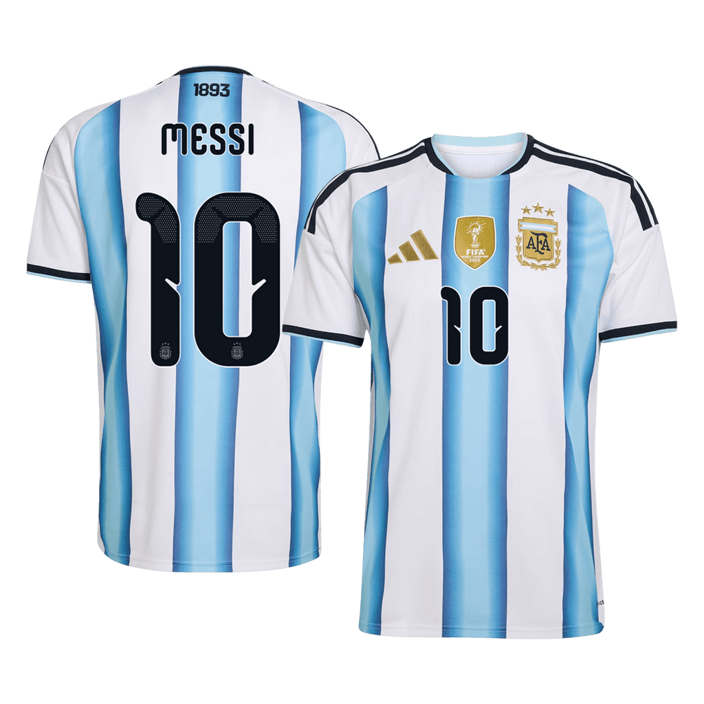 MESSI #10 Argentina Home Soccer Jersey World Cup 2026 Blue&White Front