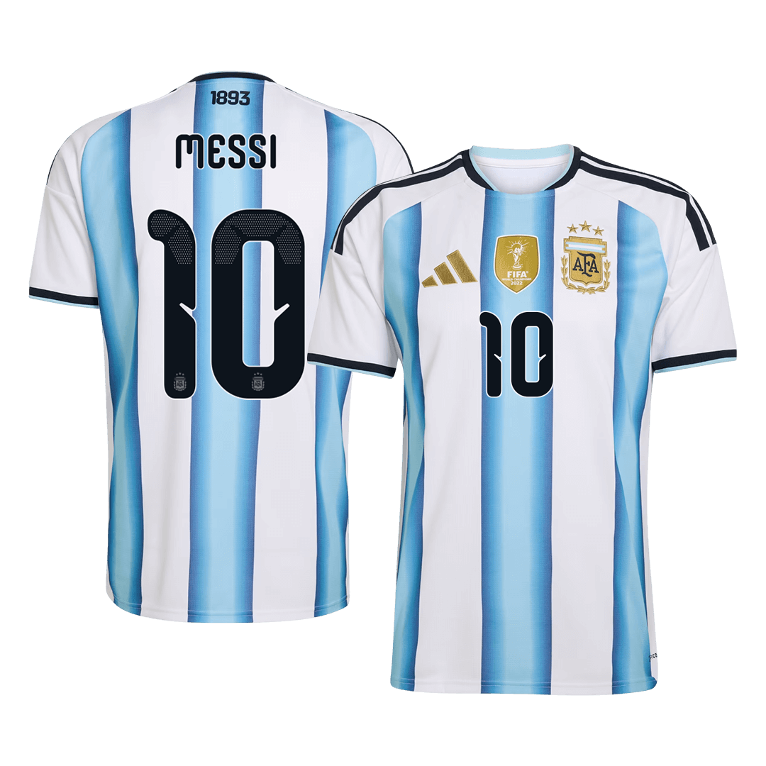 MESSI #10 Argentina Home Soccer Jersey World Cup 2026 Blue&White Front