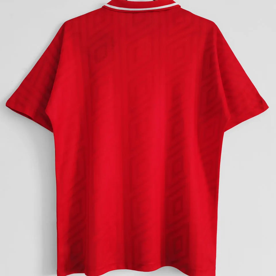 1992/94 Wales Home Red Retro Soccer Jersey Back
