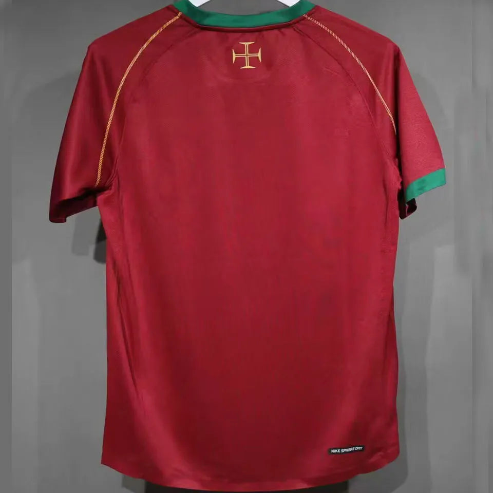 2006 Portugal Home Retro Player Version Soccer Jersey 球员版 Detail 1