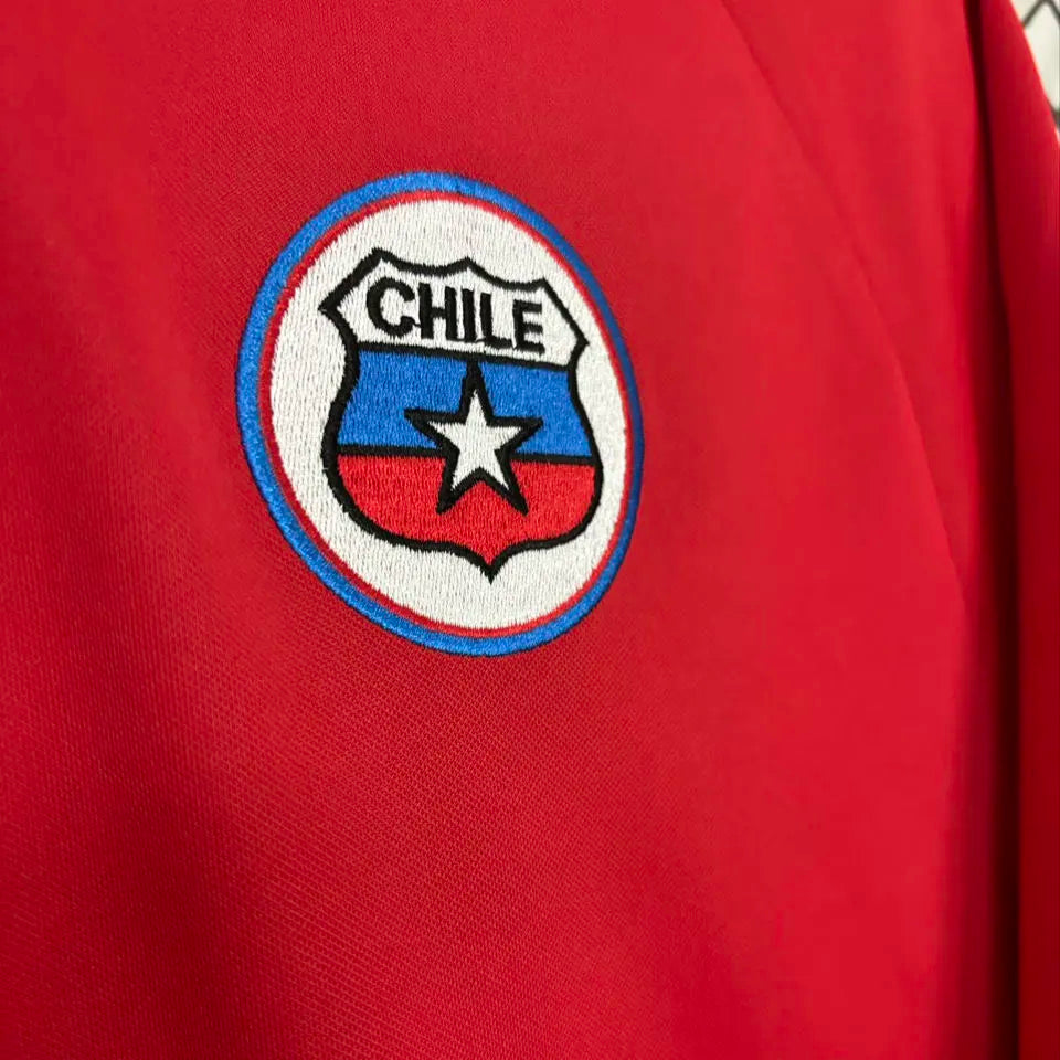 #10 Chile Home Red Retro Soccer Jersey 1994 带10号 Detail 1