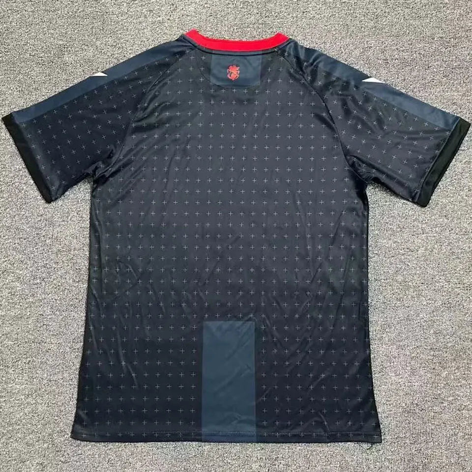 2024/25 Georgia Third Black Fans Soccer Jersey Back