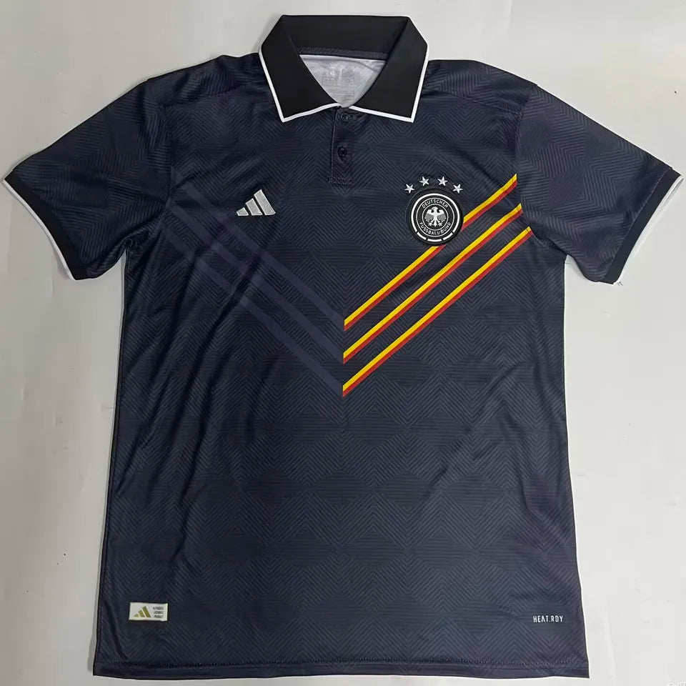 2024/25 Germany Black POLO Short Jersey Front