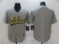 Men's Oakland Athletics Gray Replica Blank Jerseys