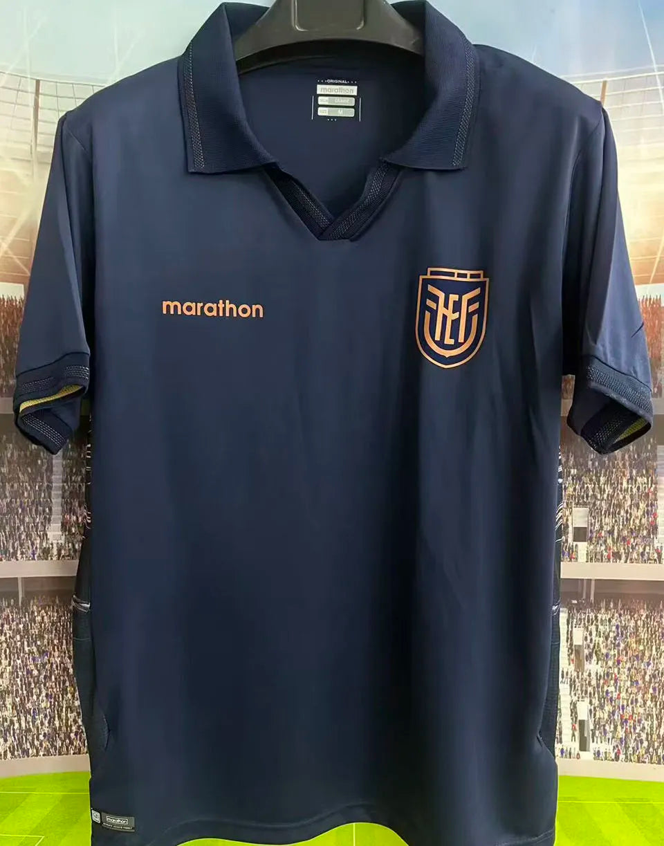 2026/27 Ecuador Third Fans Soccer Jersey (Have Right Patch 有右臂章 白底黑字） Back