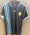 1994 Argentina Black Retro Soccer Jersey Front