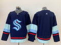 Men's Seattle Kraken Deep Sea Blue Home Breakaway Blank Jerseys