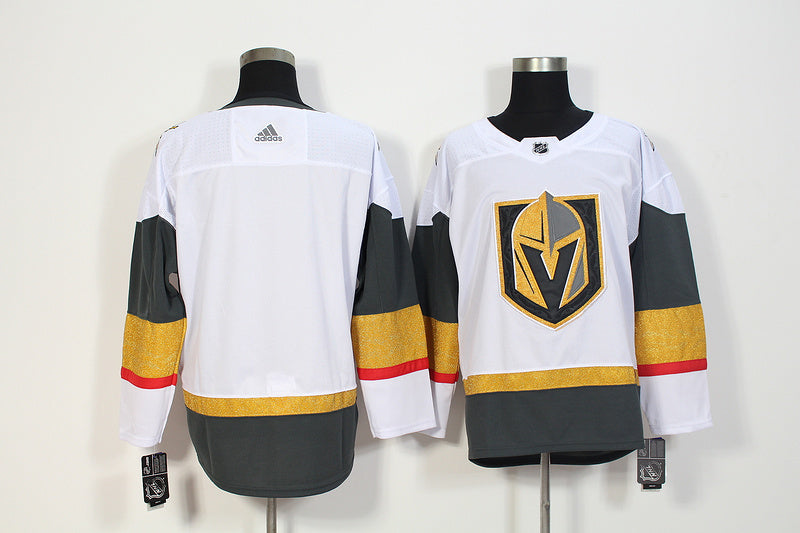 Men's Vegas Golden Knights White Away Authentic Blank Jerseys