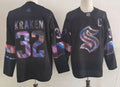Men's Seattle Kraken Kraken #32 Black Game Jerseys