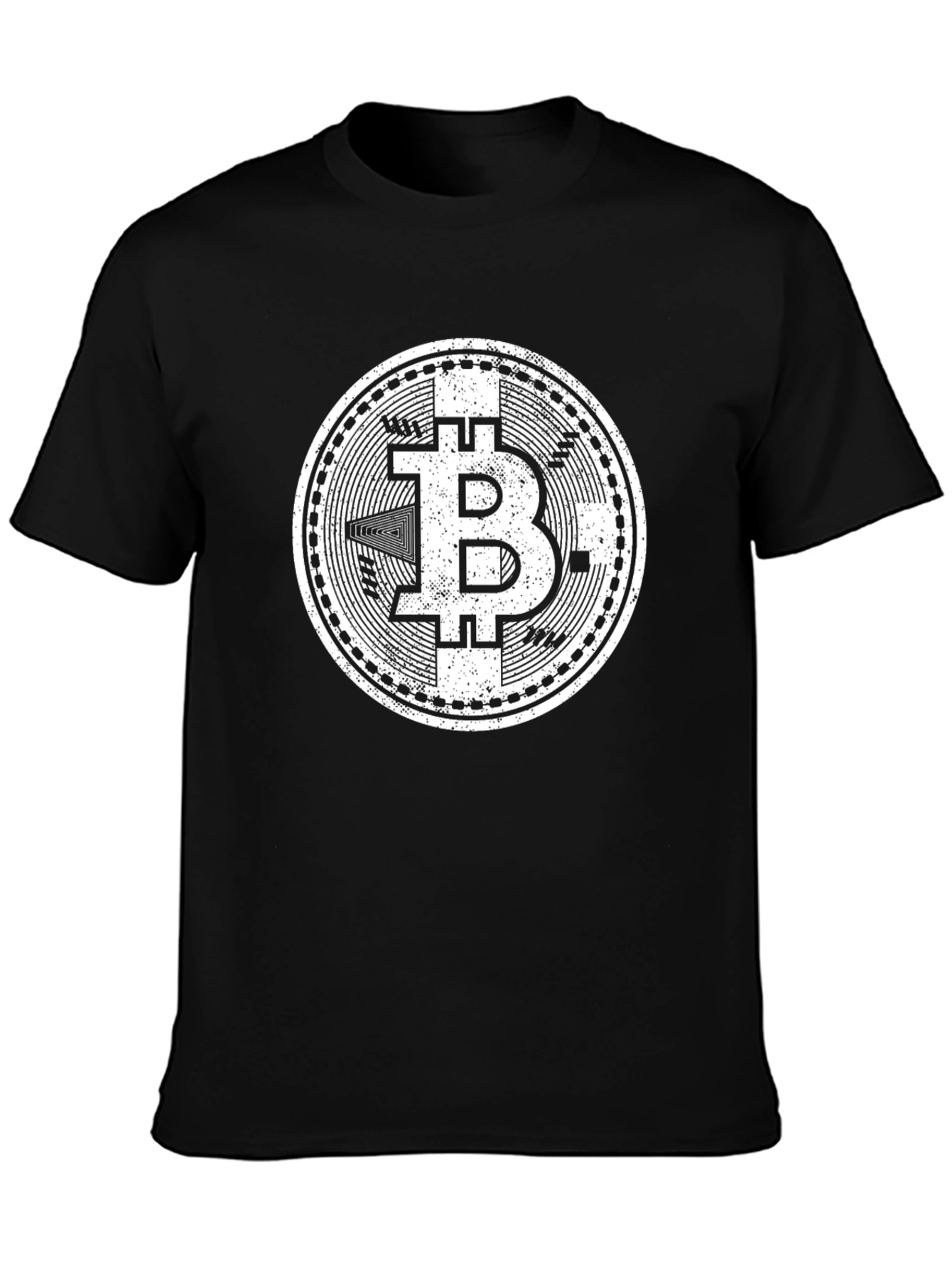 Bitcoin Cryptocurrency Graphic T-Shirt - Black