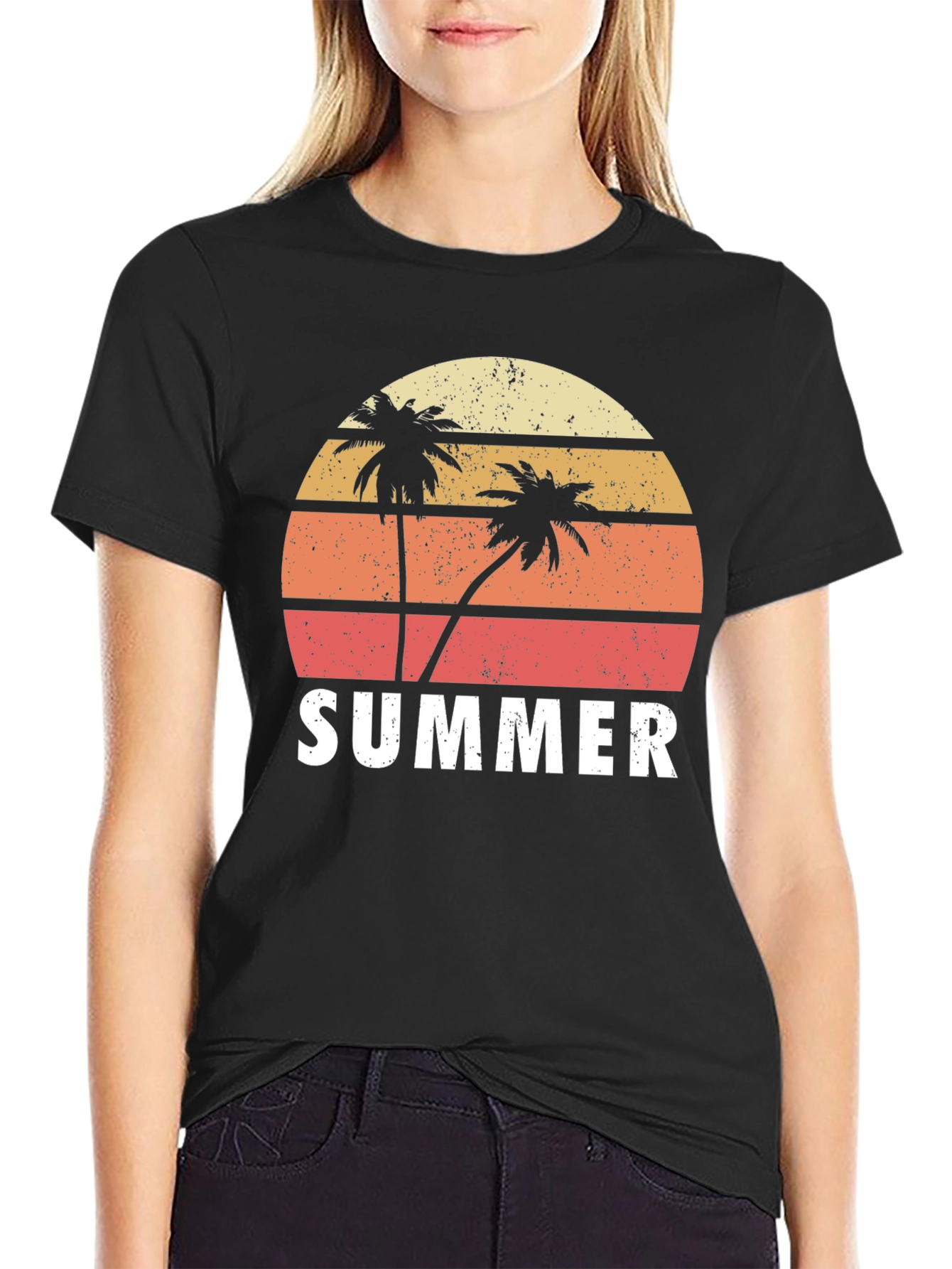 Retro Summer Palm Tree T-Shirt